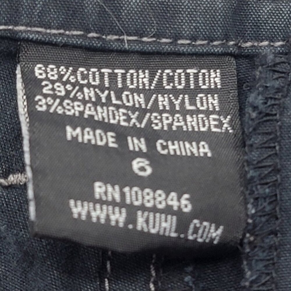 Kuhl Shorts Women 6 Black Splash 11" Bermuda Cargo Gorpcore Utility Military - Picture 8 of 9